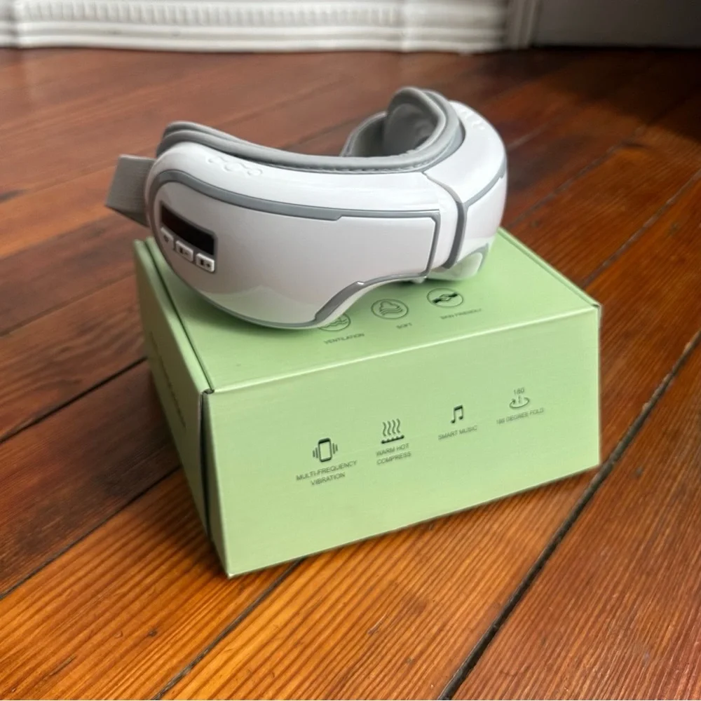 Bengbuey Smart Eye Mask: Massage & Heat w Bluetooth